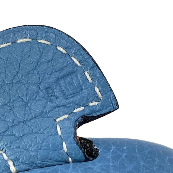 Auth HERMES Evelyne II PM - Blue Jean Taurillon Clemence Square H Shoulder Bag - Picture 8 of 16